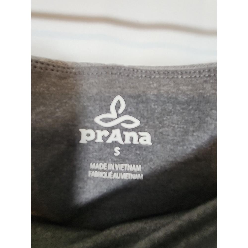 Prana Misty Legging Cropped Ruched Cuff High Rise Stretch Grey Textured Womens S - Picture 5 of 12